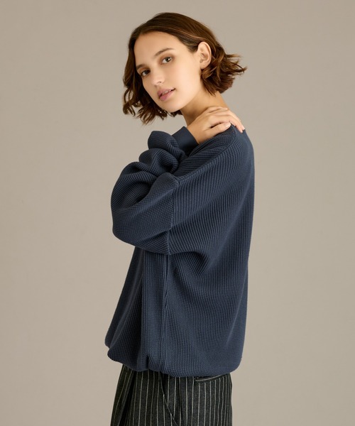 WETTEMPT tシャツ HENRY NECK PIGMENT WAFFLE LONG TEE