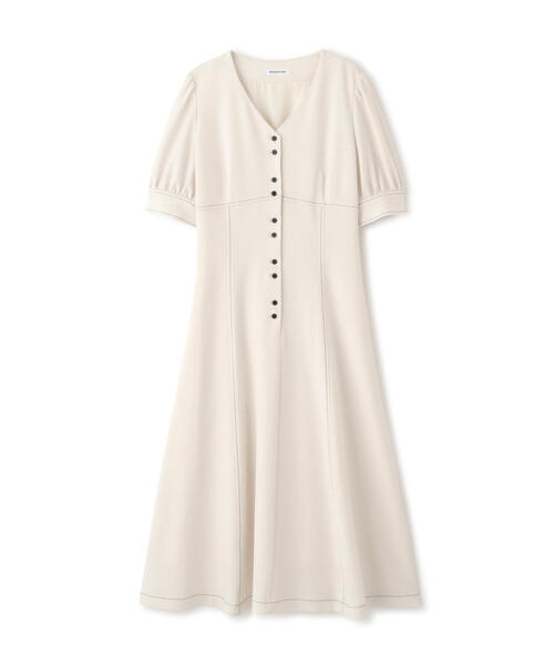NATURAL BEAUTY BASIC ワンピース バイカラーステッチワンピース