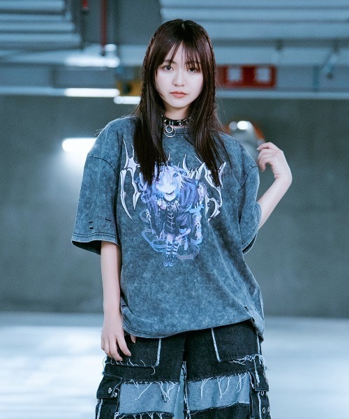 TRAVAS TOKYO × REFLEM コラボカットソー TRAVAS TOKYO × REFLEMコラボ ロングTシャツ