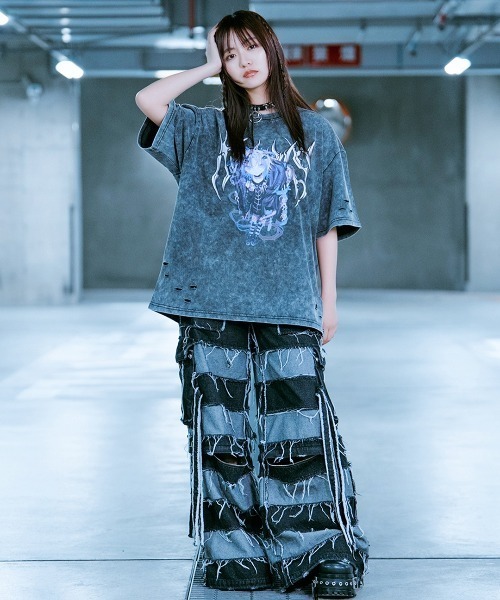 TRAVAS TOKYO × REFLEM コラボ　Tシャツ 激レア】TRAVAS TOKYO × REFLEM コラボTシャツ 地雷系服