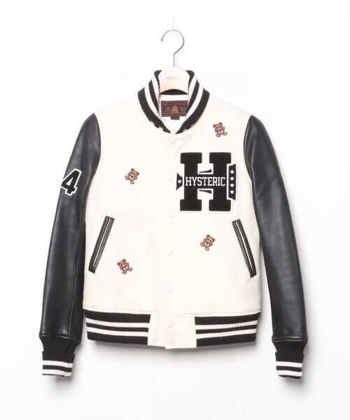 レディーススタジャン　ジャケット　アウター　ヒステリックグラマー美品 HYSTERIC GLAMOUR（ヒステリックグラマー） スタジャン HYSTERIC WOMAN