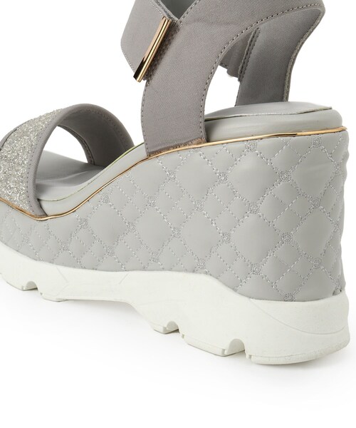 ESPERANZA（エスペランサ） サンダル キルティングウェッジソールスポ