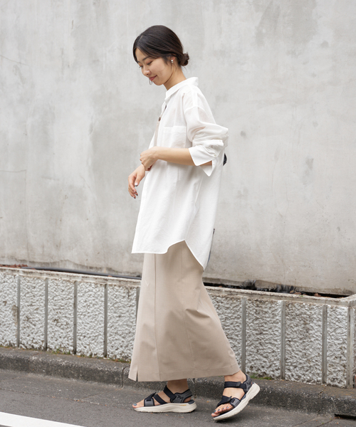 IENA ブラウス シャツ シアテンリネンシャツ レディース
