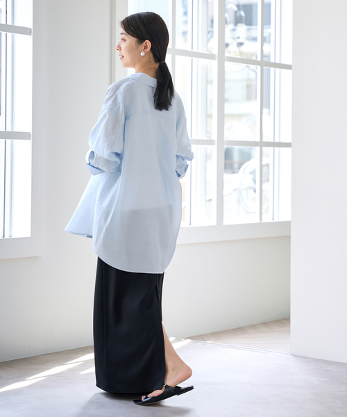 iena イエナ　シアテンリネンシャツ　白　38 セール】シアテンリネンシャツ（シャツ/ブラウス）｜IENA