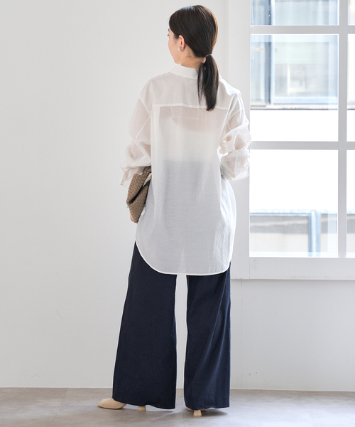 iena イエナ　シアテンリネンシャツ　白　38 セール】シアテンリネンシャツ（シャツ/ブラウス）｜IENA