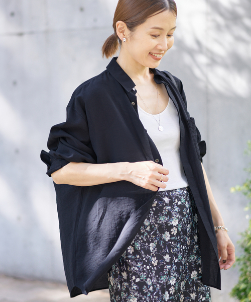 IENA ブラウス シャツ シアテンリネンシャツ レディース