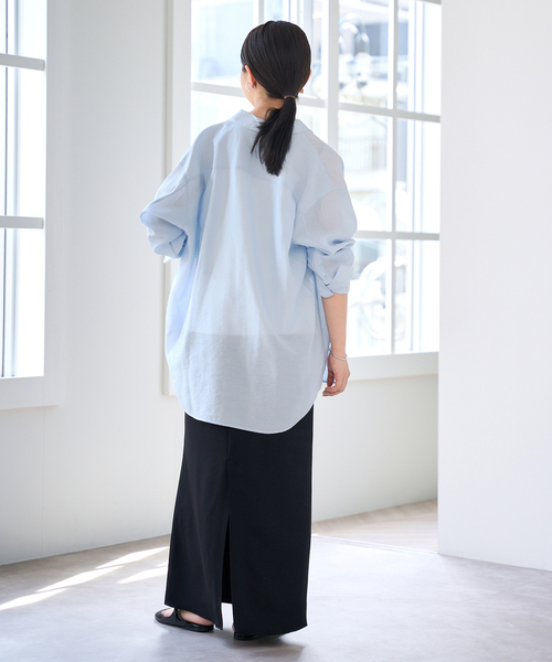 iena イエナ　シアテンリネンシャツ　白　38 IENA ブラウス シャツ シアテンリネンシャツ レディース
