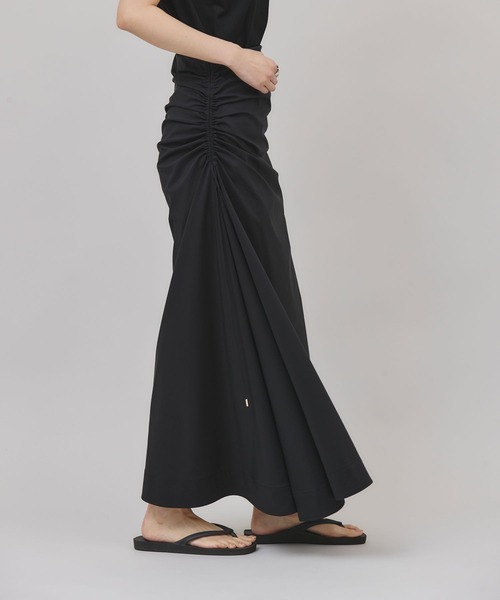 新品】Curensology カレンソロジー コットンリネンドレープスカート