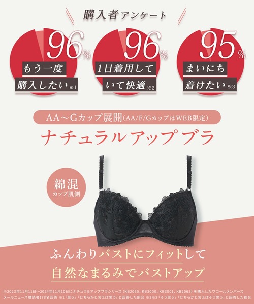 Wing ワコール ブラジャー 「ナチュラルアップブラ」 : ZOZOTOWN Yahoo