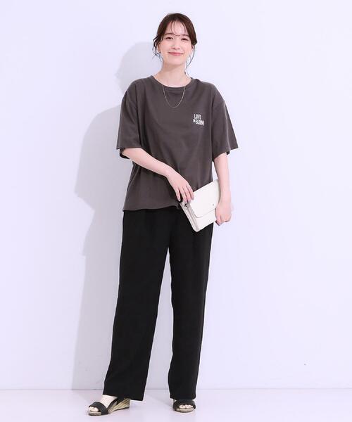 ◆boohoo◆ ロサンゼルス フローラルプリント Tシャツ SHOO・LA・RUE tシャツ 「選べる4柄」コットンプリントロゴT