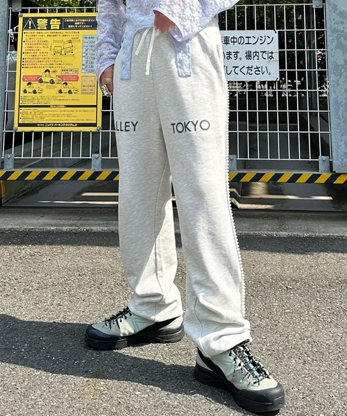 aliy出品 Alley Tokyo スウェットパンツ ジャージ サイドパールAlleyスエパン