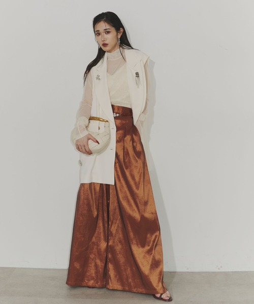 Chris TROIS. ベスト ジレ Collected Bijoux vest レディース