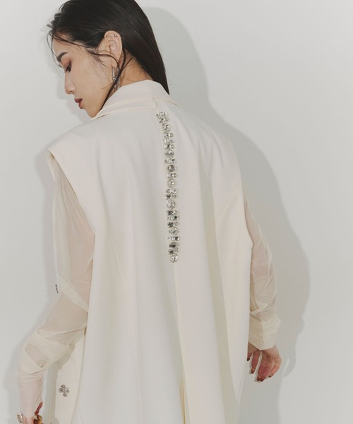 Chris TROIS. ベスト ジレ Collected Bijoux vest レディース