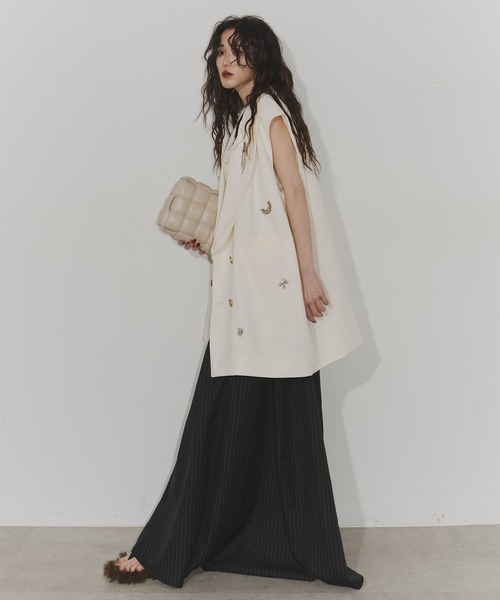 Chris TROIS. ベスト ジレ Collected Bijoux vest レディース