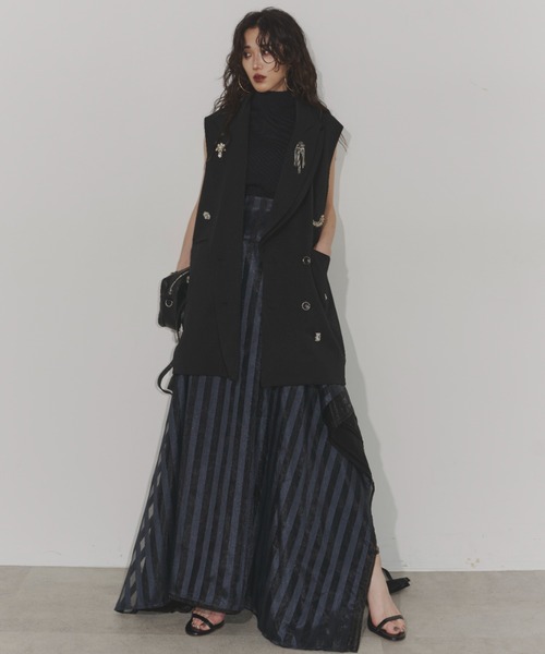 Chris TROIS. ベスト ジレ Collected Bijoux vest レディース