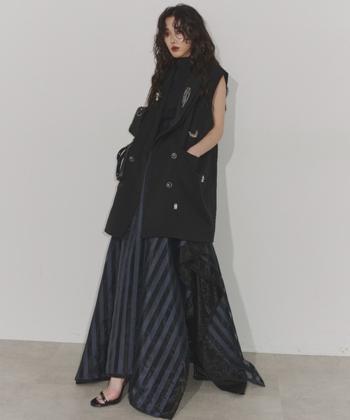 Chris TROIS. ベスト ジレ Collected Bijoux vest レディース