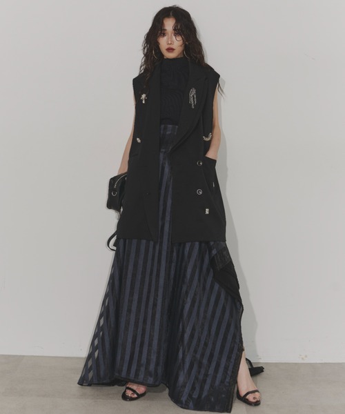 Chris TROIS. ベスト ジレ Collected Bijoux vest レディース