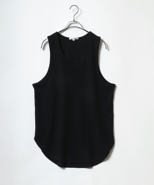 ANPAS（アンパス） タンクトップ Waffle Roundhem layered tank top