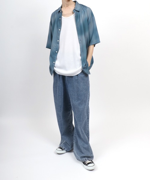 ANPAS（アンパス） タンクトップ Waffle Roundhem layered tank top