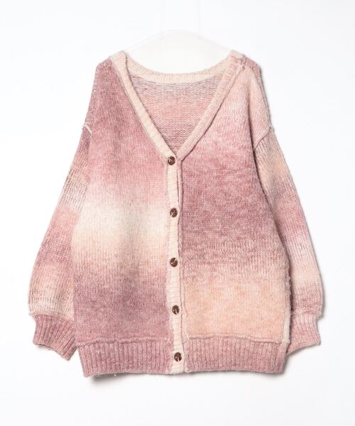 WONDERFUL WORLD ニットカーディガンピンク（未使用に近い、保管品） WONDERFUL WORLD ニットカーディガンピンク（未使用に近い、保管品