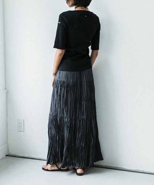 tシャツ 「別注」Le minor×UR　Rib short sleeve t-shirts レディース Le Minor tシャツ 「別注」Le minor×UR Rib short sleeve t