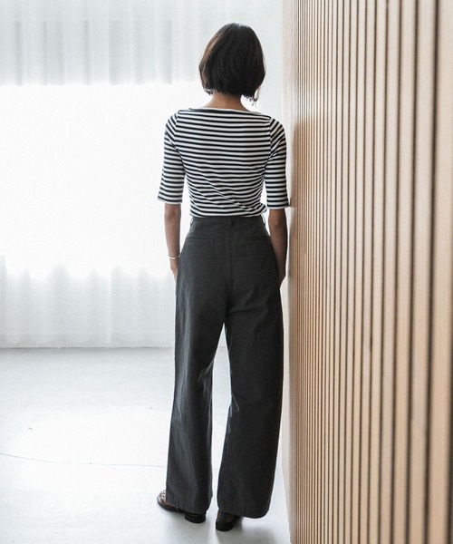 Le Minor tシャツ 「別注」Le minor×UR Rib short sleeve t