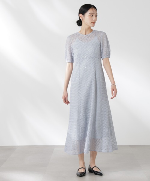 kaene ドレス kaene/スパンコールレースドレス : ZOZOTOWN Yahoo