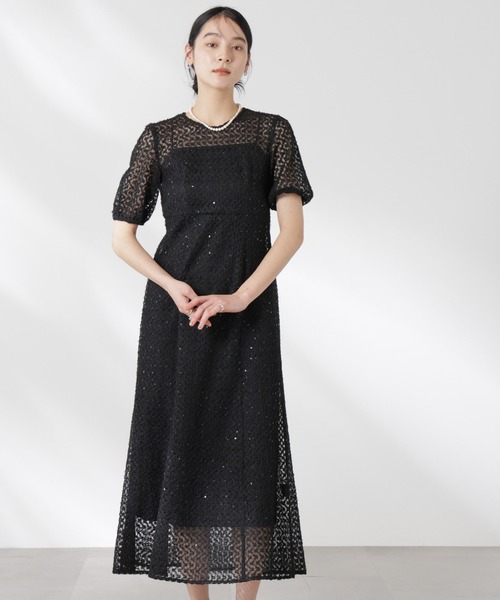 【スーパーセール】 kaene/スパンコールレースドレス ドレス kaene : Yahoo ZOZOTOWN スーツ・フォーマル・ドレス