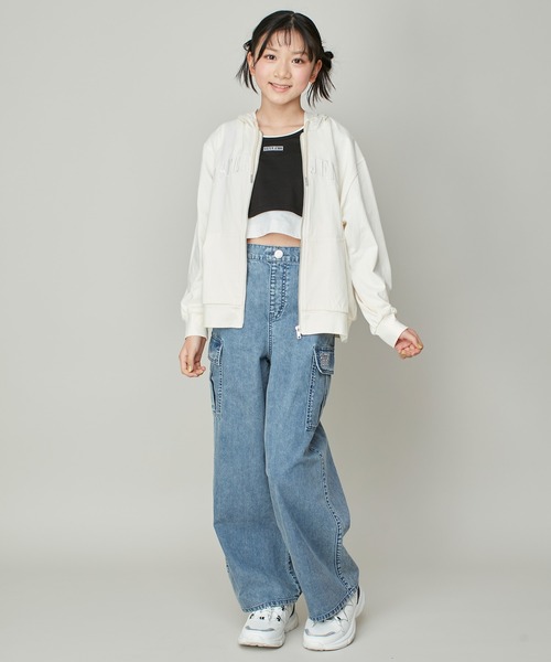 SISTER JENNI パーカー 「コットン100％」ロゴししゅうZIP