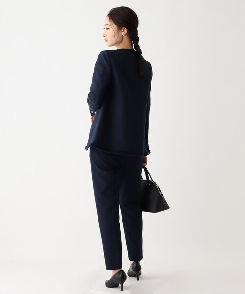 OPAQUE.CLIP ノーカラージャケット ブラック・ホワイト 公式】OPAQUE.CLIP（オペークドットクリップ）の通販 | ノーカラー