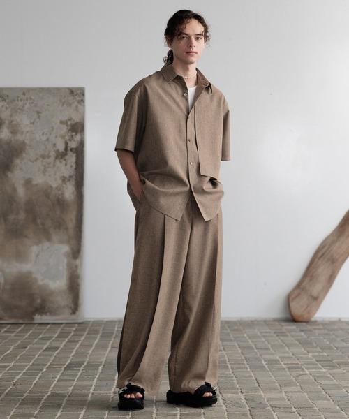 メンズ服 まとめ売り 【HARE多め】 HARE シャツ 「SET UP対応」メランジLUXSシャツ(HARE) メンズ