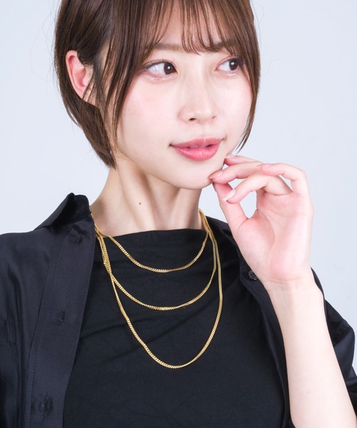 Tom Wood トムウッド Curb Chain M ネックレス ゴールド 42555_1.jpg