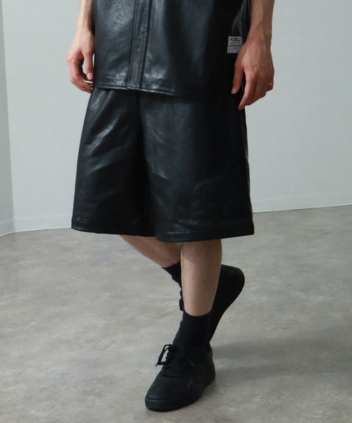 Ohotoro Leather Short Pants フェイクレザーパンツ FUBU パンツ 「FUBU/フブ」FAUX LEATHER SHORT PANTS/エコレザー