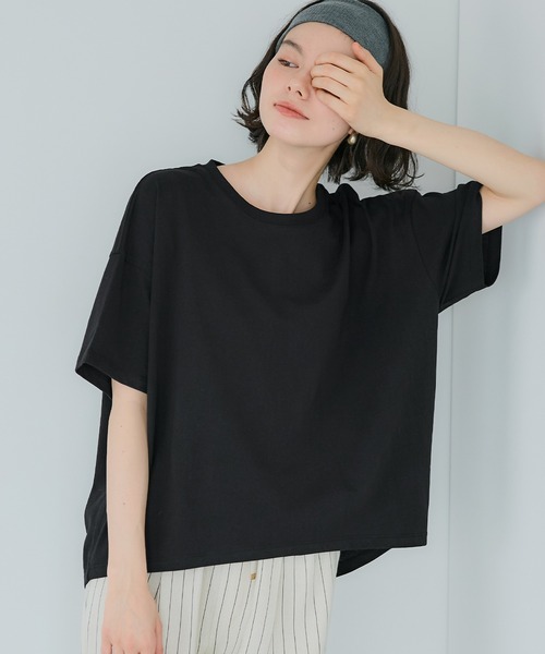 tシャツ クルーネックラウンドヘムTシャツ レディース 楽天市場】【マラソン 最大70％OFFクーポン 11日9:59迄