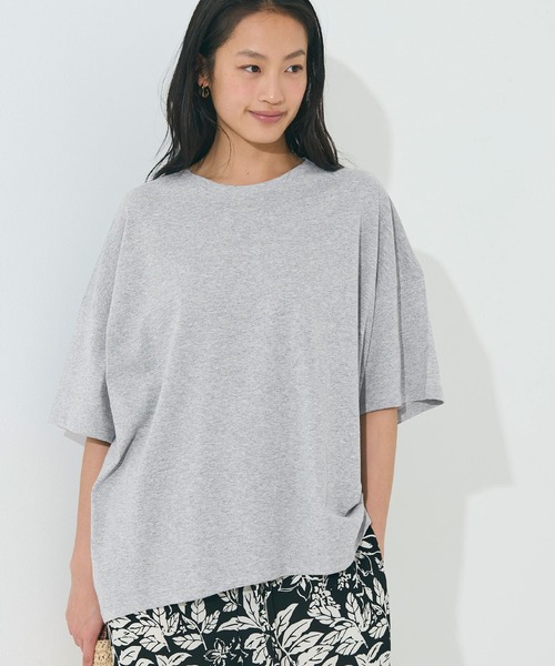 tシャツ クルーネックラウンドヘムTシャツ レディース coca tシャツ OE天竺ラウンドヘムTシャツ レディース : ZOZOTOWN