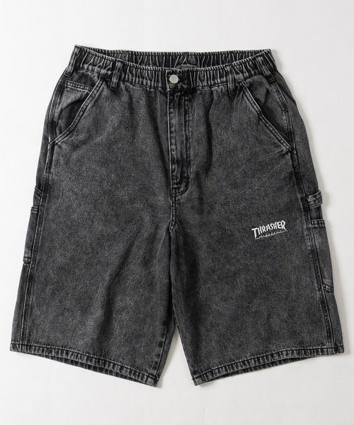 THRASHER（スラッシャー） ワイドパンツ ハーフパンツ ジーンズ 短パン