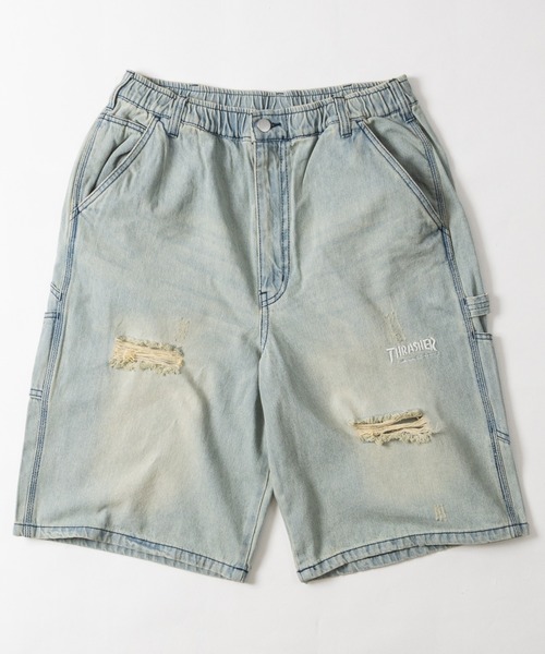 THRASHER（スラッシャー） ワイドパンツ ハーフパンツ ジーンズ 短パン