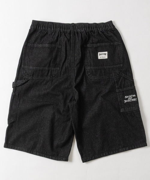 THRASHER（スラッシャー） ワイドパンツ ハーフパンツ ジーンズ 短パン