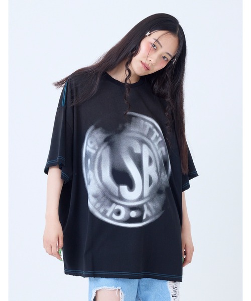 tシャツ /little sunny bite/logo big tee レディース メンズ Little sunny bite tシャツ little bitelogo big tee レディース