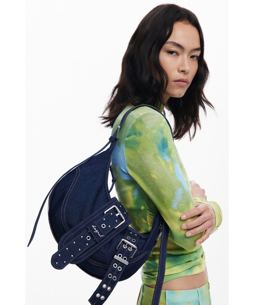 Desigual ショルダーバッグ バッグ デニムバックルショルダー