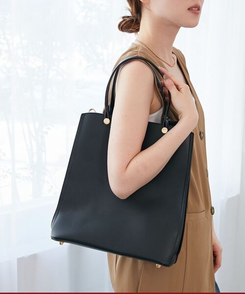 le.coeur blanc（ルクールブラン） トートバッグ 縦型A4トートバッグ