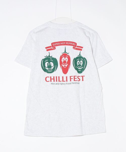 「BEAMS T」 半袖Tシャツ L ライトグレー メンズ