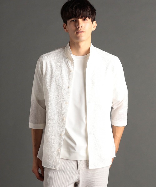 【新品/未使用/タグ有】 KEITH コットンキースチェックスタンドカラーシャツ 新品/未使用/タグ有】 KEITH コットンキースチェックスタンドカラー