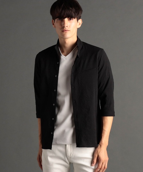 【新品/未使用/タグ有】 KEITH コットンキースチェックスタンドカラーシャツ 新品/未使用/タグ有】 KEITH コットンキースチェックスタンドカラー