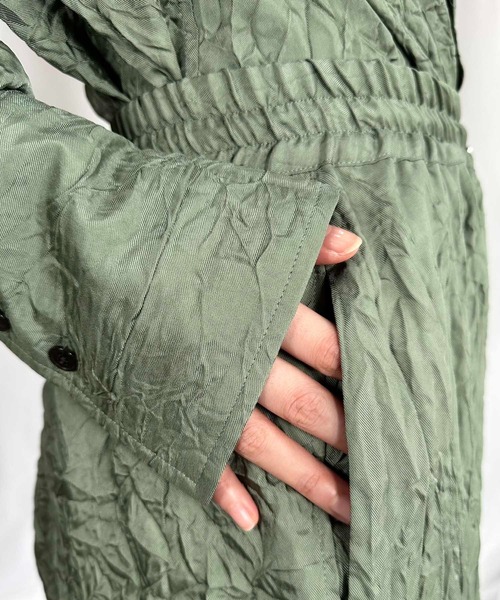 G.V.G.V.（ジーヴィージーヴィー） ワイドパンツ パンツ WRINKLE SATIN