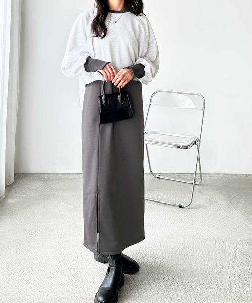 GeeRA（ジーラ） ワンピース 「2点セット」配色切り替えスウェット