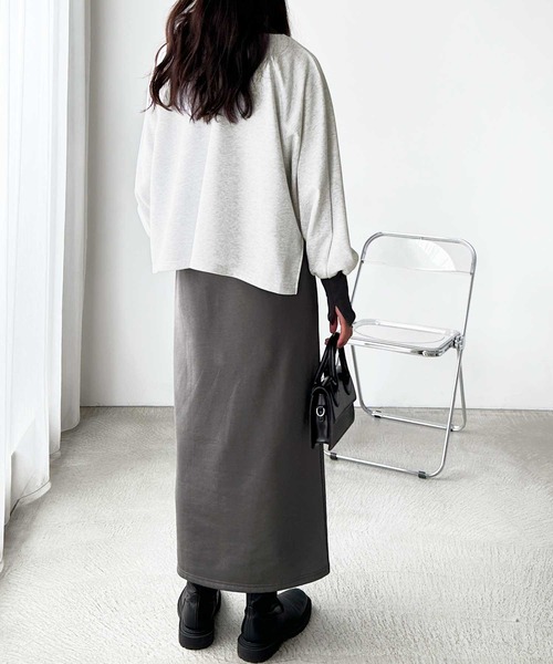 GeeRA（ジーラ） ワンピース 「2点セット」配色切り替えスウェット