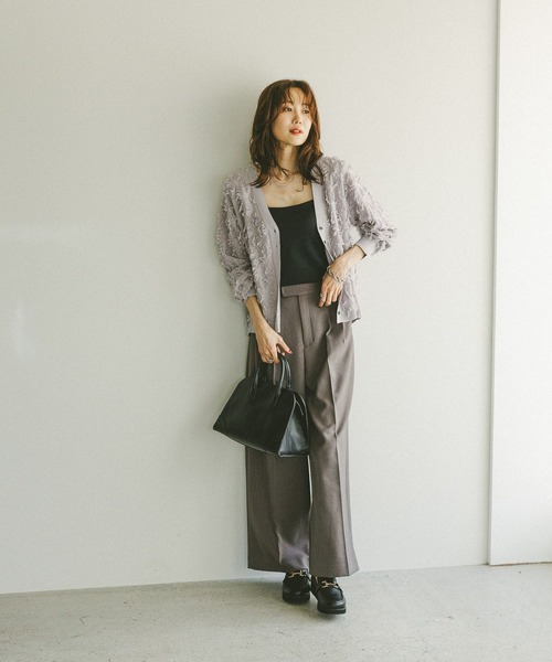 GLOBAL WORK（グローバルワーク） カーディガン シアーフリンジ
