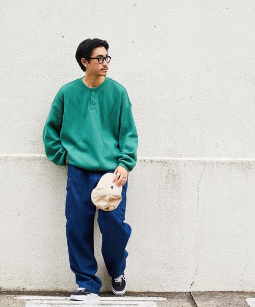 「FREAK'S STORE」 長袖Tシャツ MEDIUM オフホワイト メンズ