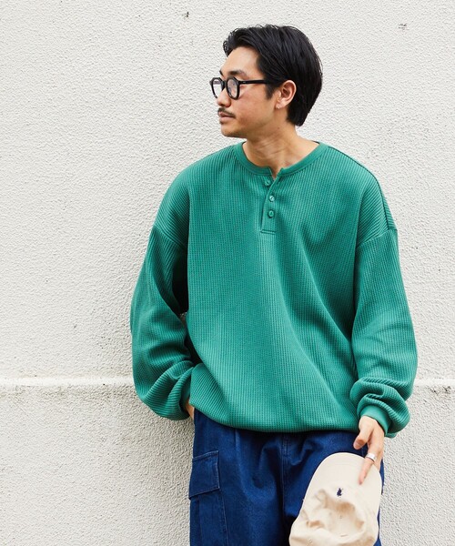 「FREAK'S STORE」 長袖Tシャツ MEDIUM オフホワイト メンズ
